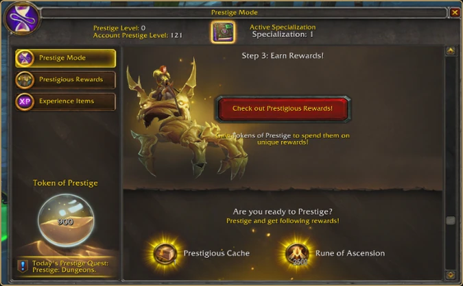 Prestige | Project Ascension Wiki | Fandom