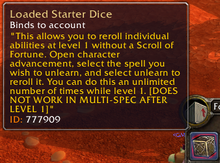 Loaded Starter Dice