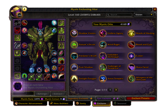 Mystic Enchanting UI
