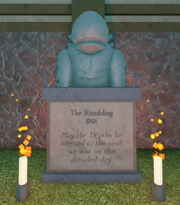 The memorial shrine normally