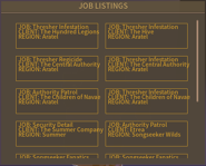 Old Union Pager job menu