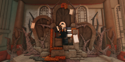 The Lord Regent, sitting atop his throne of coral.