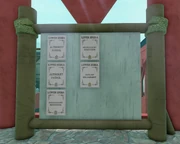 Job Board at Etris docks