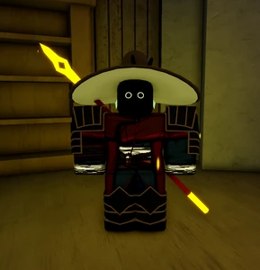 A Hive Guard with an enchanted weapon