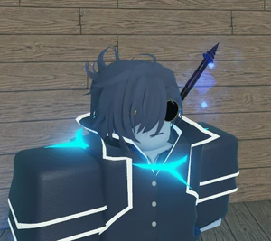 Halo, dyed blue