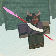 A nomad with Vampirism on their spear.