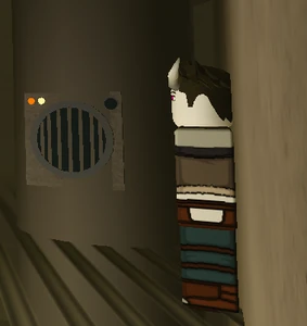 Epsi is not hunched or leaning back, he is genuinely short