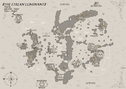 Isco  Comms full on X: Spent 2 weeks working on this, a map of the etrean  luminant of @Deepwoken Front and back will be in comments if anyone wants  to print