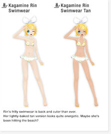 Kagamine Rin Swimwear Kagamine Rin Swimwear Tan