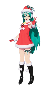 white christmas dresses Vocal Idol Christmas Cosplay Costume – Gcosplay main image 1