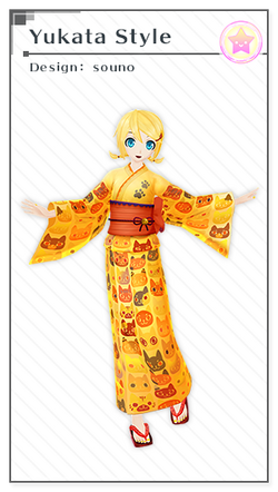 Kagamine Rin Yukata Style | Project DIVA Wiki | Fandom
