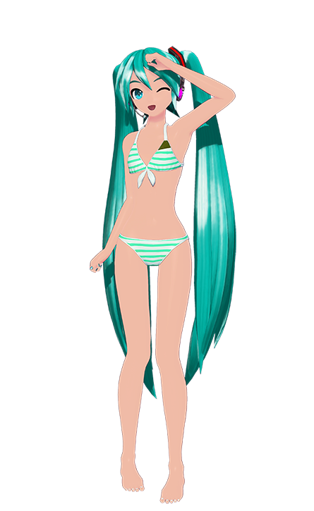 Hatsune Miku Swimwear Tan (初音ミク スイムウェア/ST, Hatsune Miku Suimuwea/ST?) is a ...