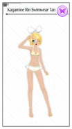 Kagamine Rin Swimwear Tan.png (71 KB) Project DIVA X