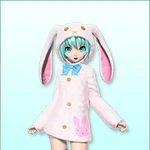 hatsune miku bunny hoodie