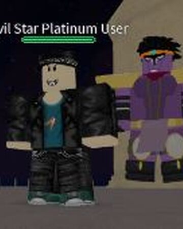 Evil Star Platinum User Project Jojo Wiki Fandom - star platinum roblox id