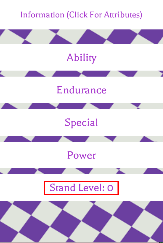 Stand Level Project Jojo Wiki Fandom - roblox project jojo modded