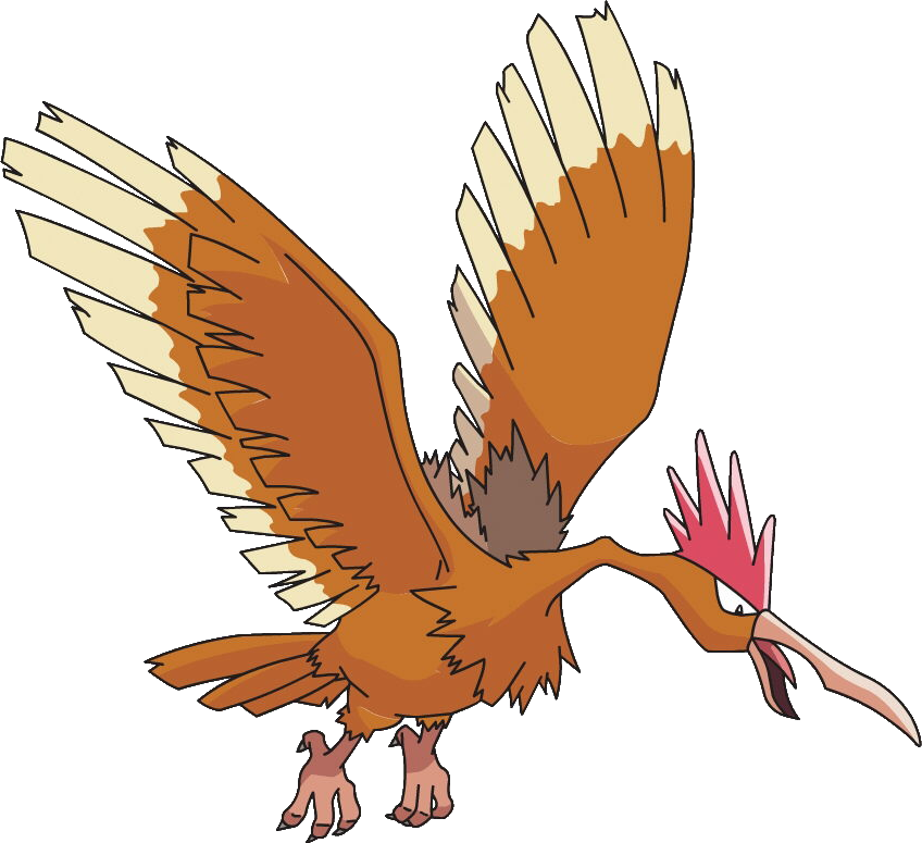Download Spearow And Fearow Plain White Wallpaper | Wallpapers.com
