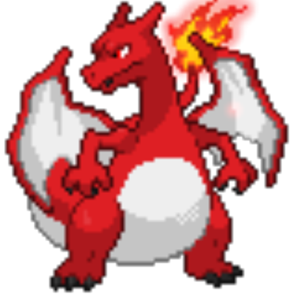 Pokemon Charizard Pixel Art – BRIK