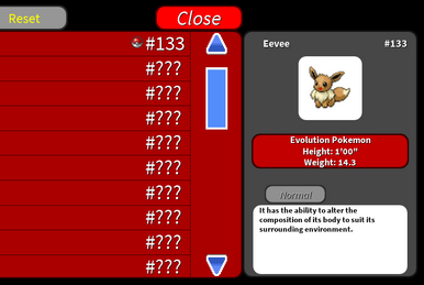 Eevees! (Its Evolutions, and how to get 'em!), Roblox Pokemon Project Wiki