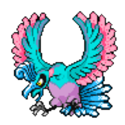 I recolored Ho-oh to actually be a Rainbow Pokemon. : pokemon