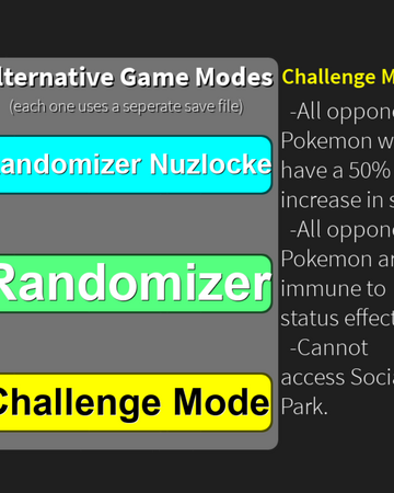 Challenge Mode Project Pokemon Wiki Fandom - project pokemon roblox codes 2018