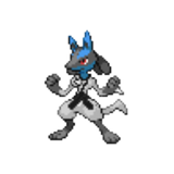 448 - Shiny [Lucario] Mega Lucario.png - Generation 7 - QR Codes - Project  Pokemon Forums