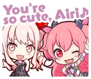 Англ. : You're so cute, Airi♪