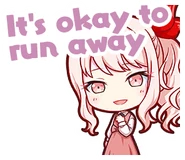 Англ. : It's okay to run away