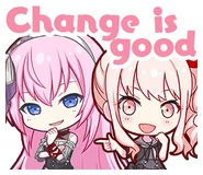 Англ. : Change is good