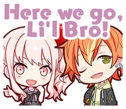 Англ. : Here we go, Li'l Bro!
