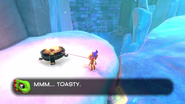 A fire pit from the Frozen Path that Yooka can obtain the Fire Yooka ability from.