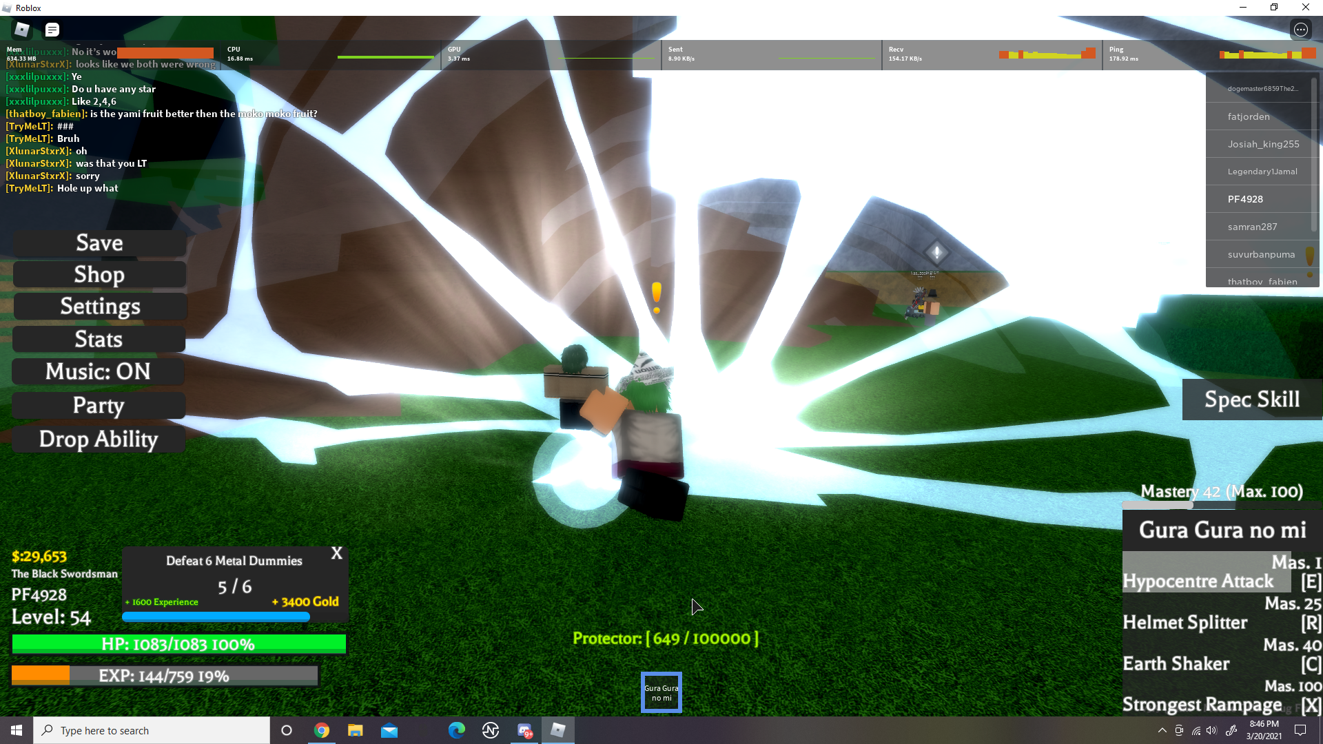 Yami Yami No Mi) The Roblox Blackbeard Experience