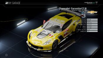 Project Cars Garage Chevrolet Corvette C7.R