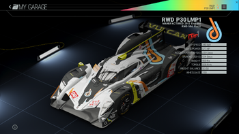 Project Cars Garage - RWD P30 LMP1