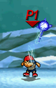 Ness sending out an electrified orb of energy.