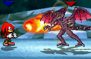 If fully charged, Ridley fires an incredibly large fireball.