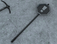 Tricky's signature melee weapon, the stop sign