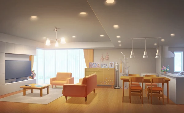 Background Shinonome Living Room