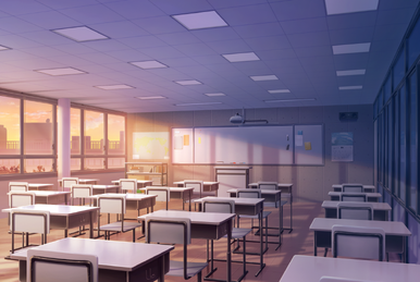 Morning Anime Classroom Background Print Graphic by MeiMei10 · Creative  Fabrica
