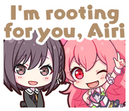 I'm rooting for you, Airi