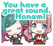 You have a great sound, Honami