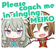 Please coach me in singing, MEIKO