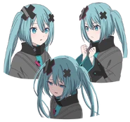 Miku's character design in Project SEKAI the Movie: Kowareta SEKAI to Utaenai MIKU