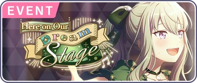 Aqui no Nosso Palco dos Sonhos Banner EN