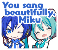 You sang beautifully, Miku