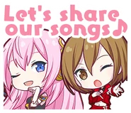 Let's share our songs♪