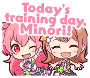Today's training day, Minori!
