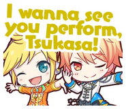 ¡Quiero verte actuar, Tsukasa!