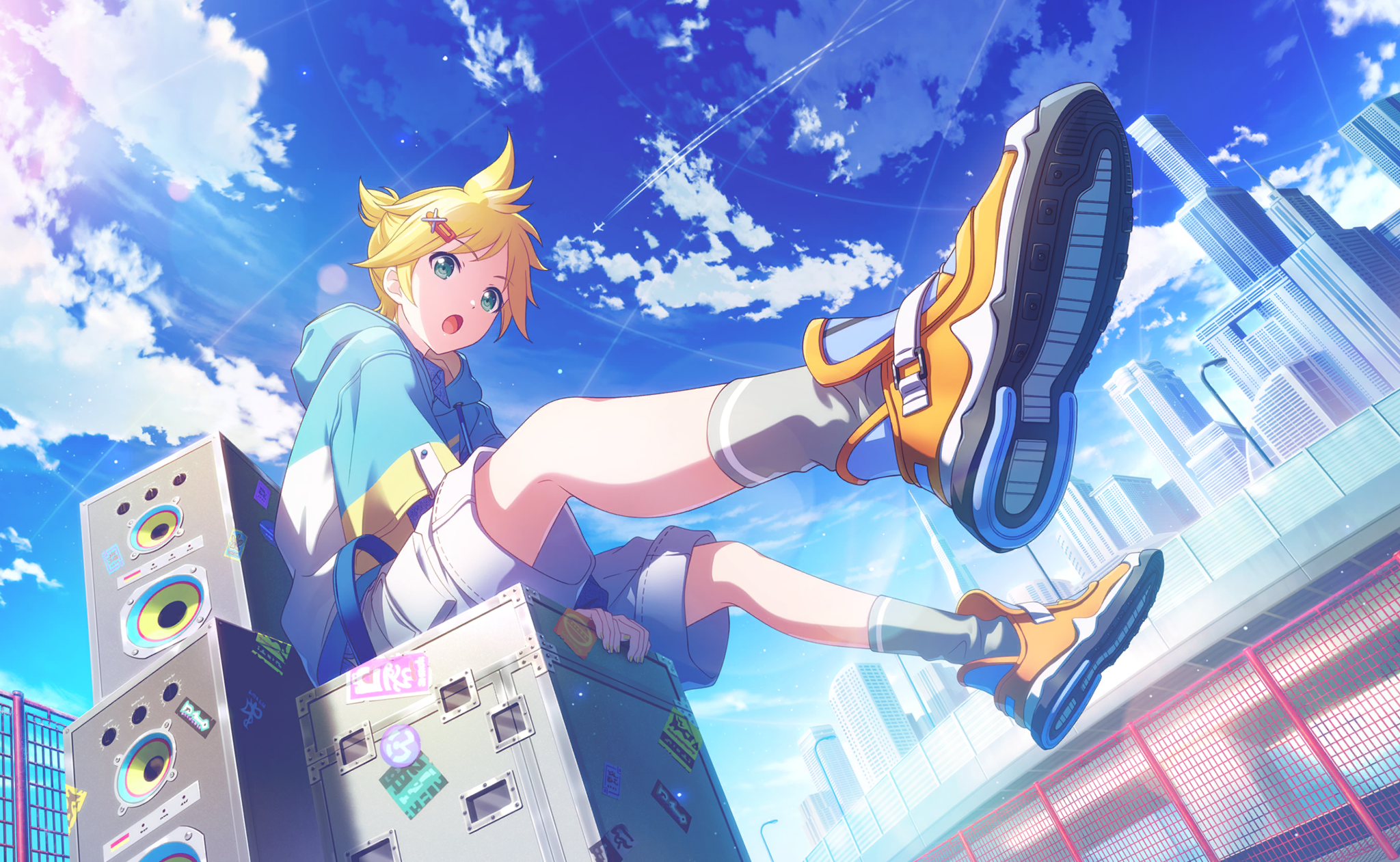 アニメ REFLEX Levo Lution Kagamine Len V4X】 Butterfly on Your Right Shoulder 【Cover