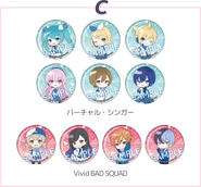 VIRTUAL SINGER and Vivid BAD SQUAD pins